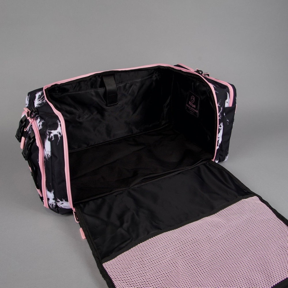 40L ULTIMATE DUFFLE BAG BLACK LIGHTNING KNOCKOUT PINK - Picture 9 of 16